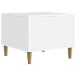 vidaXL Table basse Blanc 50 x 49 x 40 cm Bois d'ingénierie