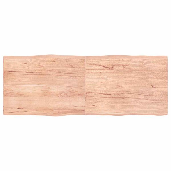 vidaXL Dessus de table bois massif traité bordure assortie