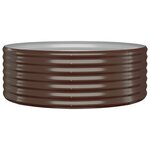 vidaXL Lit surélevé de jardin Acier galvanisé marron