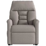 vidaXL Fauteuil inclinable taupe tissu