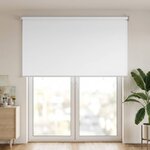 vidaXL Store enrouleur Protection UV Blanc 100 x 230 cm Polyester