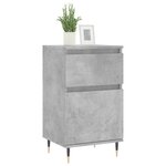 vidaXL Buffets 2 Pièces gris béton 40x35x70 cm bois d'ingénierie