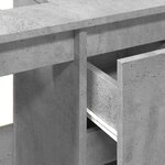 vidaXL Armoire d'évier gris béton 65x33x60 cm bois d'ingénierie