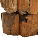 vidaXL Table basse Bois flottant de teck massif 60 cm