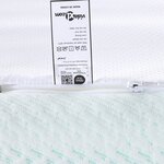 vidaXL Coussins de Matelas Blanc et vert 140 x 190 cm
