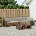 vidaXL Ensemble de canapés d'extérieur 8 pc Polyester