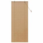 vidaXL Stores et Rideaux de fenêtre Autre Marron Clair Bambou
