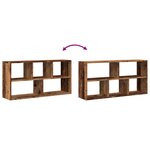 vidaXL Étagère murale vieux bois 100x25x50 cm bois d'ingénierie