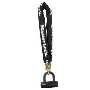 Master lock chaîne avec serrure mini u acier 90 cm x 10 mm 8234eurdpro