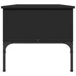 vidaXL Table basse noir 100x50x45 cm bois d'ingénierie et métal
