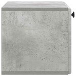 vidaXL Meuble TV mural 59 5 x 31 x 30 cm Gris béton Bois d'ingénierie