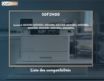 Qualitoner x2 toners 50f2h00 noir compatible pour lexmark