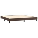 vidaXL Cadre de lit sans matelas marron 200x200 cm similicuir