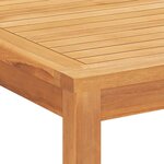vidaXL Ensemble à manger de jardin 7 Pièces Bois de teck solide