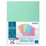 Paquet de 50 chemises 1 rabat SUPER 250 - 24x32cm EXACOMPTA