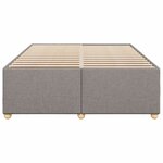 vidaXL Cadre de lit sans matelas taupe 160x200 cm tissu