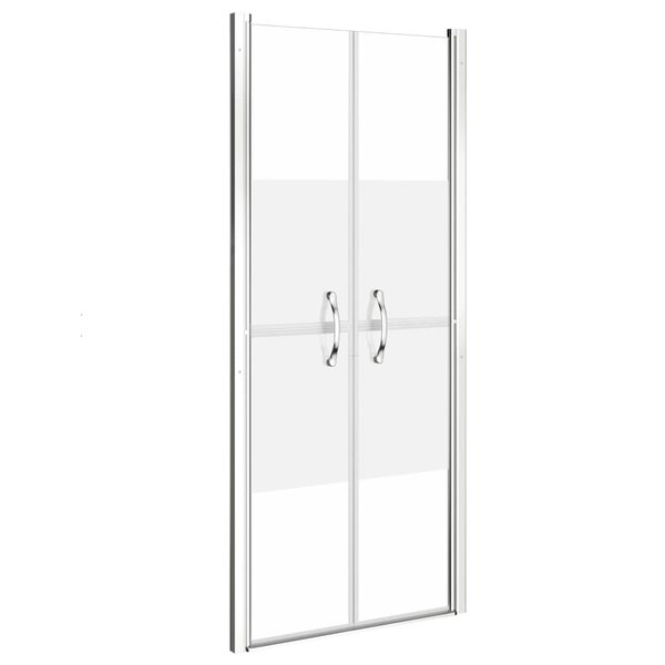 vidaXL Porte de douche ESG demi-dépoli 71x190 cm