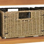 vidaXL Meuble de salle de bain lavabos en marbre noir Bois teck massif