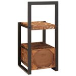 vidaXL Support valet Multicolore Bois massif de récupération