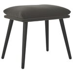 vidaXL Repose-pied Gris foncé 45x29 5x35 cm Velours