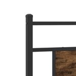vidaXL Cadre de lit sans matelas chêne fumé 75x190cm bois d'ingénierie