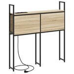 vidaXL Tête de lit de rangement Chêne sonoma 75 cm Bois d'ingénierie