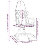 vidaXL Chaise de jeu de massage Noir et orange Similicuir