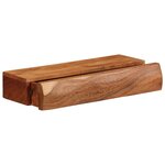 vidaXL Étagères murales 2 Pièces 40x17x8 cm bois massif d'acacia