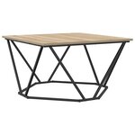 vidaXL Table basse Chêne Sonoma 80 x 80 x 45 cm