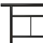 vidaXL Cadre de lit Noir Métal 120x200 cm