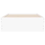 vidaXL Cadre de lit avec tiroirs blanc 90x190 cm bois d'ingénierie