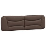 vidaXL Lit avec matelas Hvar marron 180x200 cm similicuir