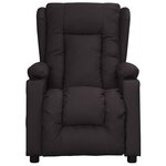 vidaXL Fauteuil inclinable Noir Similicuir
