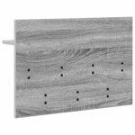 vidaXL Porte-manteau mural avec étagère Sonoma gris 60 x 40 x 12 cm