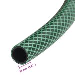 vidaXL Tuyau d'arrosage vert 1" 20 m PVC