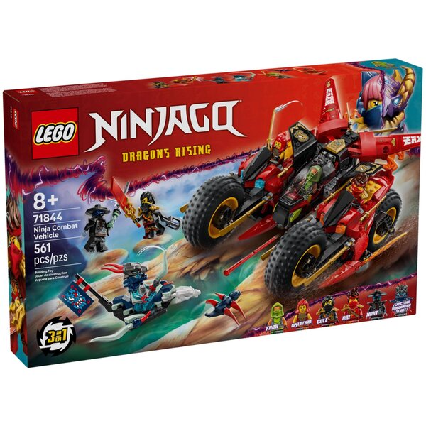 LEGO NINJAGO - Véhicule de Combat Ninja 3-en-1 - 71844