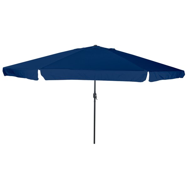 Parasol de jardin vidaXL ø395x245 cm Bleu azur
