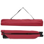 vidaXL Lit de soleil pliant avec sac de transport Rouge en tissu Oxford 600D