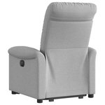 vidaXL Fauteuil inclinable gris nuage tissu