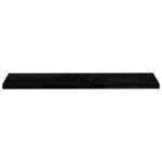 vidaXL Étagère murale flottante Noir brillant 120x23 5x3 8 cm MDF