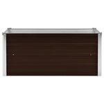 vidaXL Lit surélevé de jardin Marron 100x40x45 cm Acier galvanisé