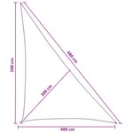 vidaXL Voile d'ombre 4 x 5 x 6 8 m HDPE Triangulaire Bleu et Blanc