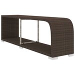 Vidaxl salon de jardin 10 pièces avec coussins résine tressée marron