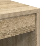 vidaXL Bureau avec rangement chêne Sonoma bois d'ingénierie