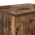 Armoire de rangement vidaXL Chêne fumé 127x41x40 cm Bois d'ingénierie