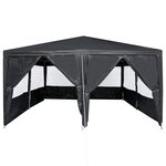 vidaXL Tente de fête Anthracite  Blanc 400 x 400 x 266 cm
