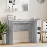 vidaXL Bureau Gris Sonoma 109 x 50 x 78 cm Bois d'ingénierie