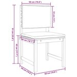 vidaXL Ensemble de banc de jardin 4 Pièces Marron Bois d'acacia massif