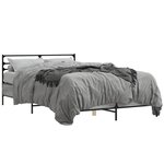 vidaXL Cadre de lit sans matelas sonoma gris 140x200 cm