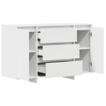 vidaXL Buffet Blanc 120x41x75 cm en bois d'ingénierie